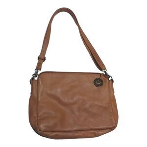 Minooy The Bali Three Layer Crossbody Shoulder & Clutch Bag Brown Stains